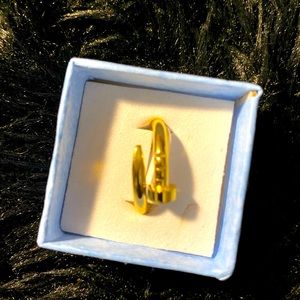 High quality 18 karat gold plated, sterling, silver fashion,ring